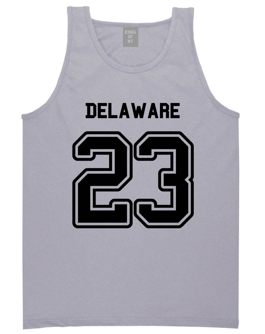 Sport Style Delaware 23 Team State Jersey Mens Tank Top By Kings Of NY