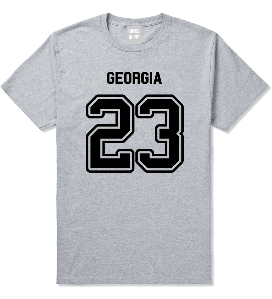 Sport Style Georgia 23 Team State Jersey Mens T-Shirt By Kings Of NY