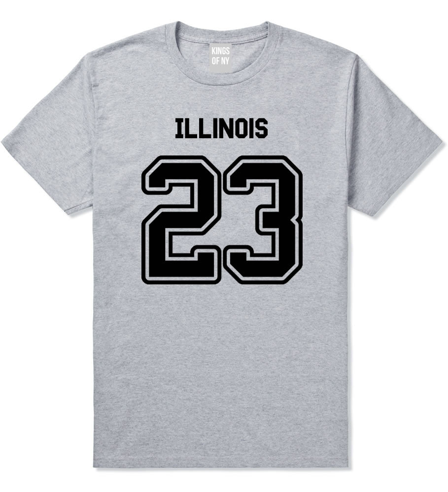 Sport Style Illinois 23 Team State Jersey Mens T-Shirt By Kings Of NY