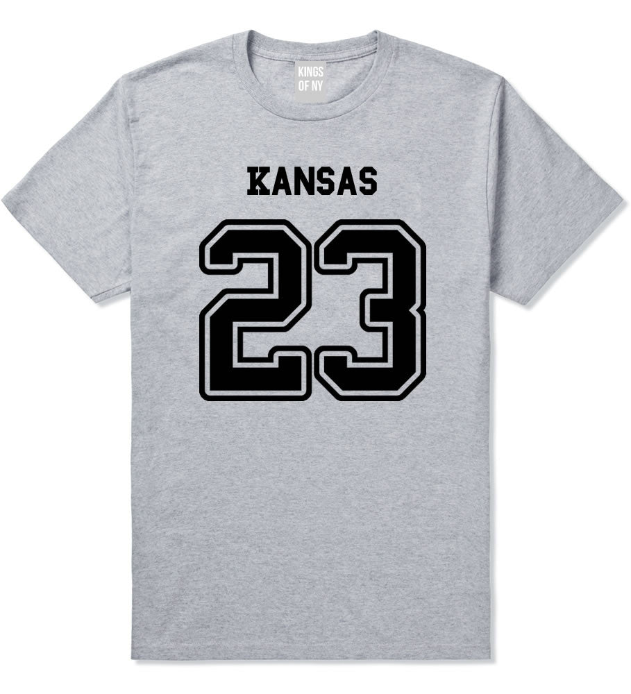 Sport Style Kansas 23 Team State Jersey Mens T-Shirt By Kings Of NY