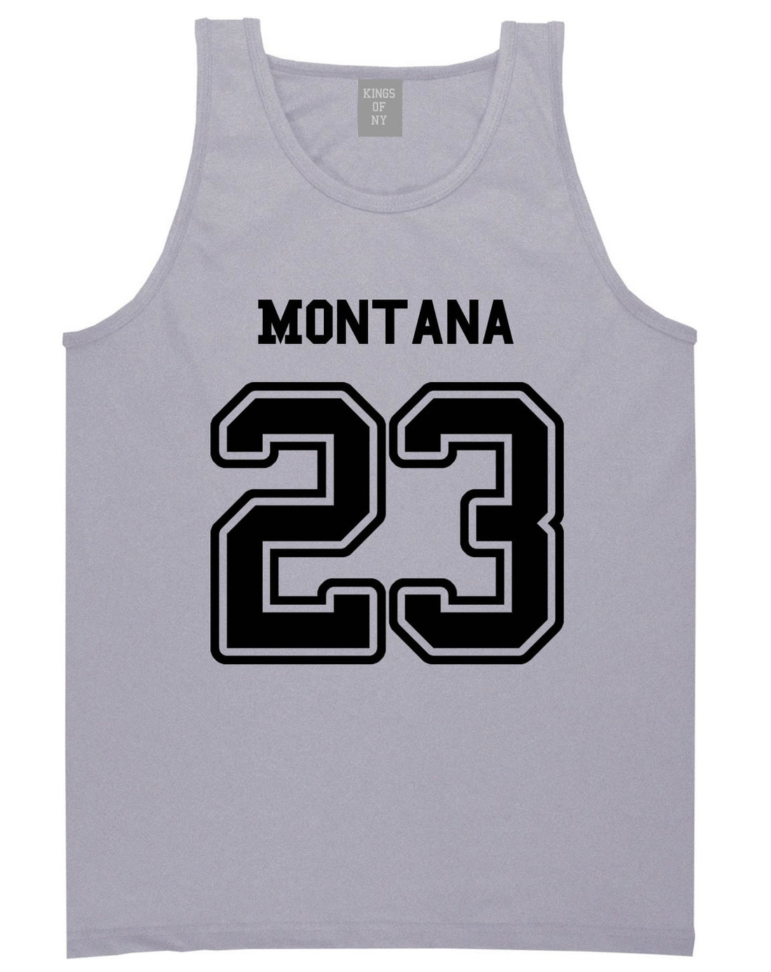Sport Style Montana 23 Team State Jersey Mens Tank Top By Kings Of NY