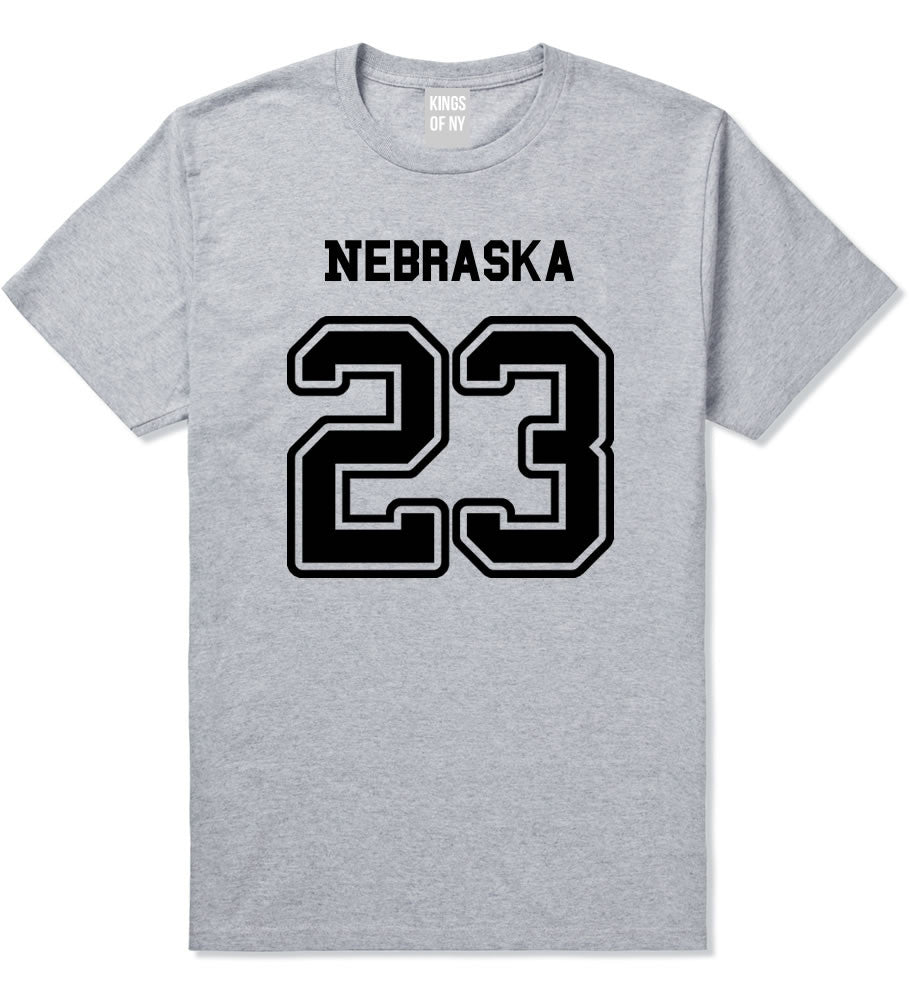 Sport Style Nebraska 23 Team State Jersey Mens T-Shirt By Kings Of NY