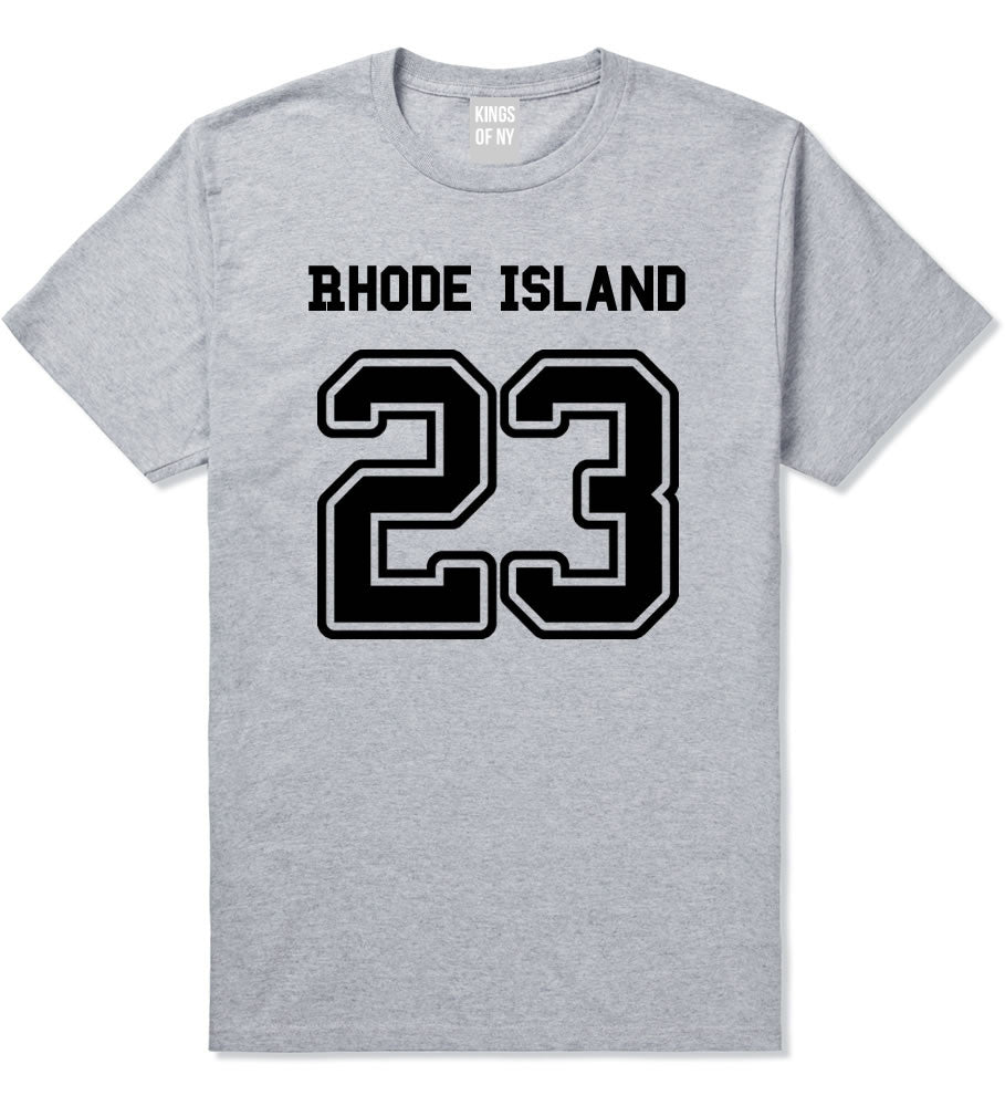 Sport Style Rhode Island 23 Team State Jersey Mens T-Shirt By Kings Of NY