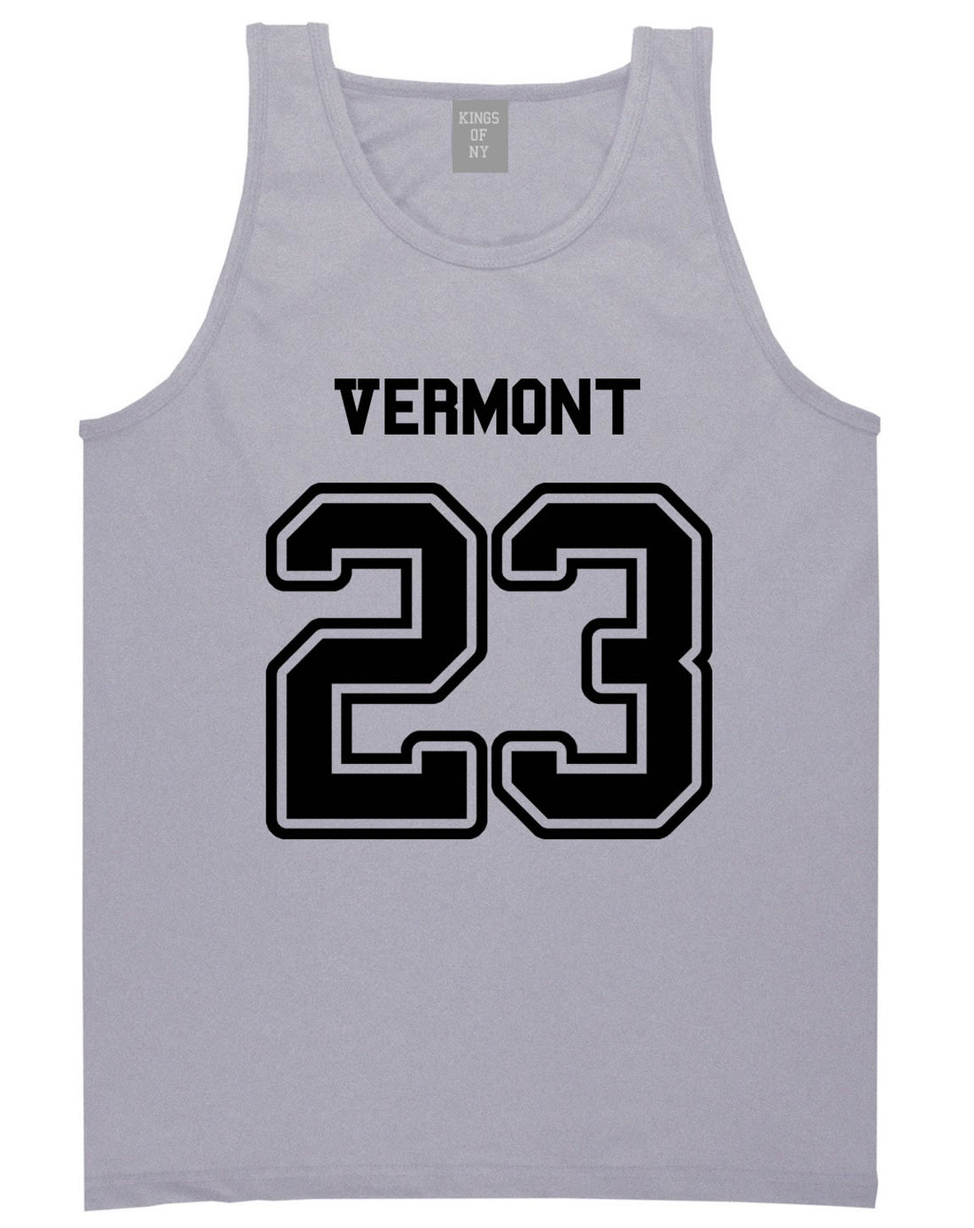 Sport Style Vermont 23 Team State Jersey Mens Tank Top By Kings Of NY