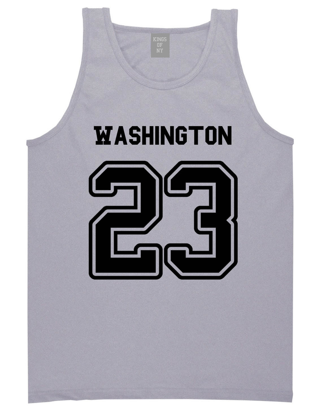 Sport Style Washington 23 Team State Jersey Mens Tank Top By Kings Of NY