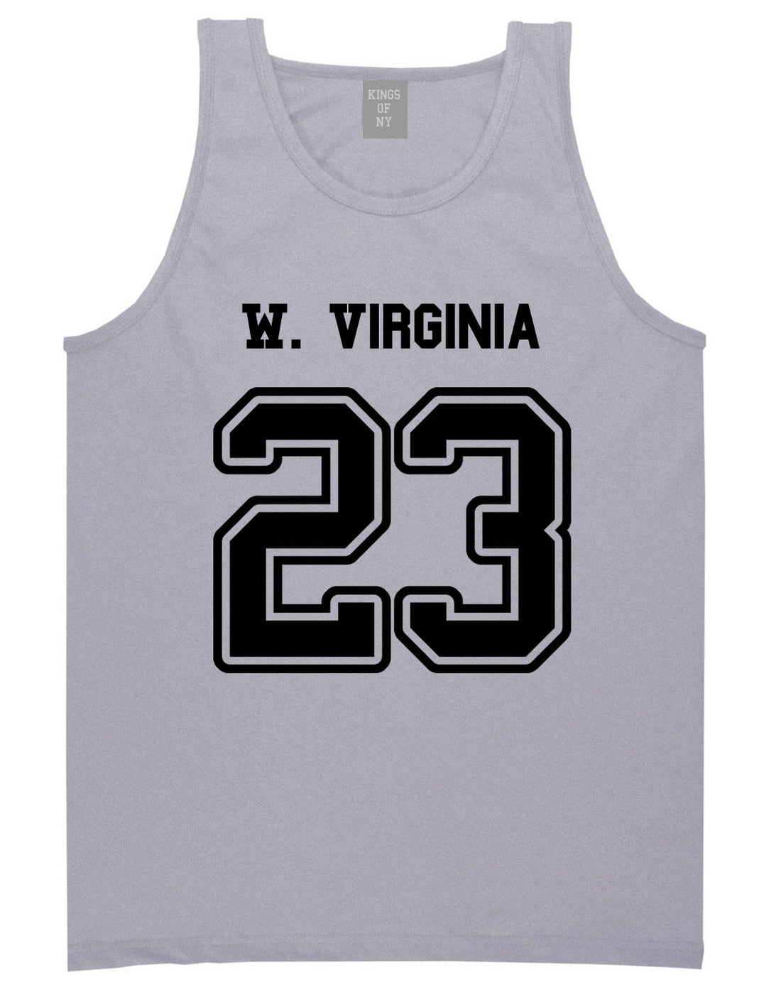 Sport Style West Virginia 23 Team State Jersey Mens Tank Top By Kings Of NY