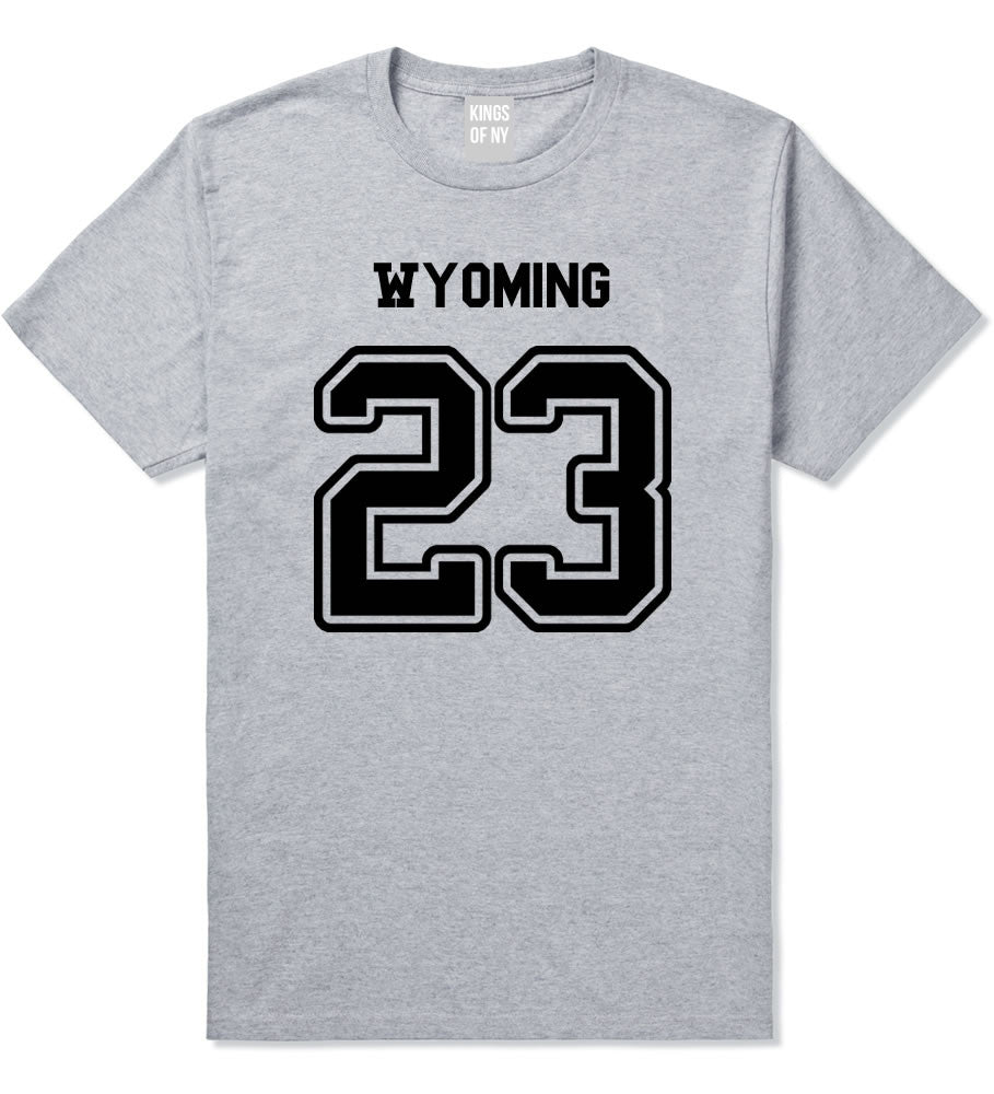 Sport Style Wyoming 23 Team State Jersey Mens T-Shirt By Kings Of NY