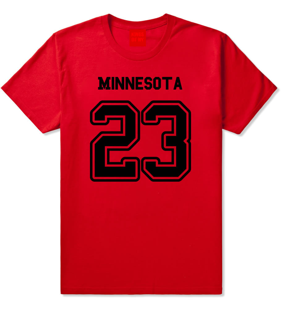 Sport Style Minnestoa 23 Team State Jersey Mens T-Shirt By Kings Of NY