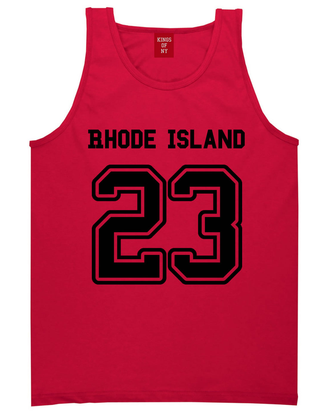 Sport Style Rhode Island 23 Team State Jersey Mens Tank Top By Kings Of NY