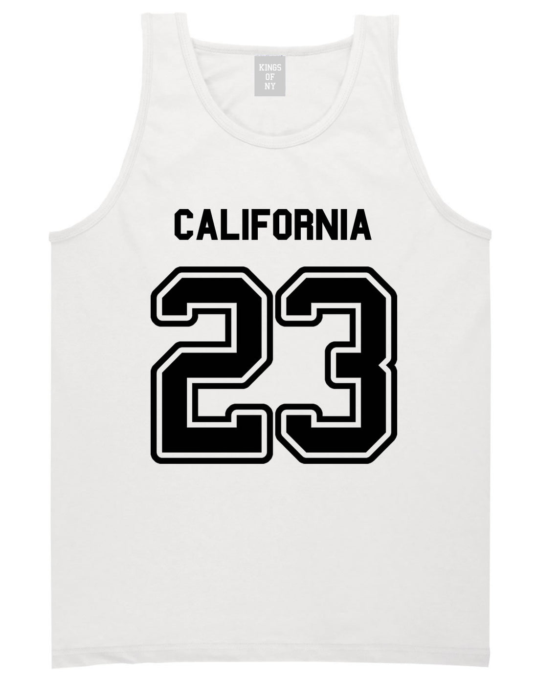 Sport Style California 23 Team State Jersey Mens Tank Top By Kings Of NY