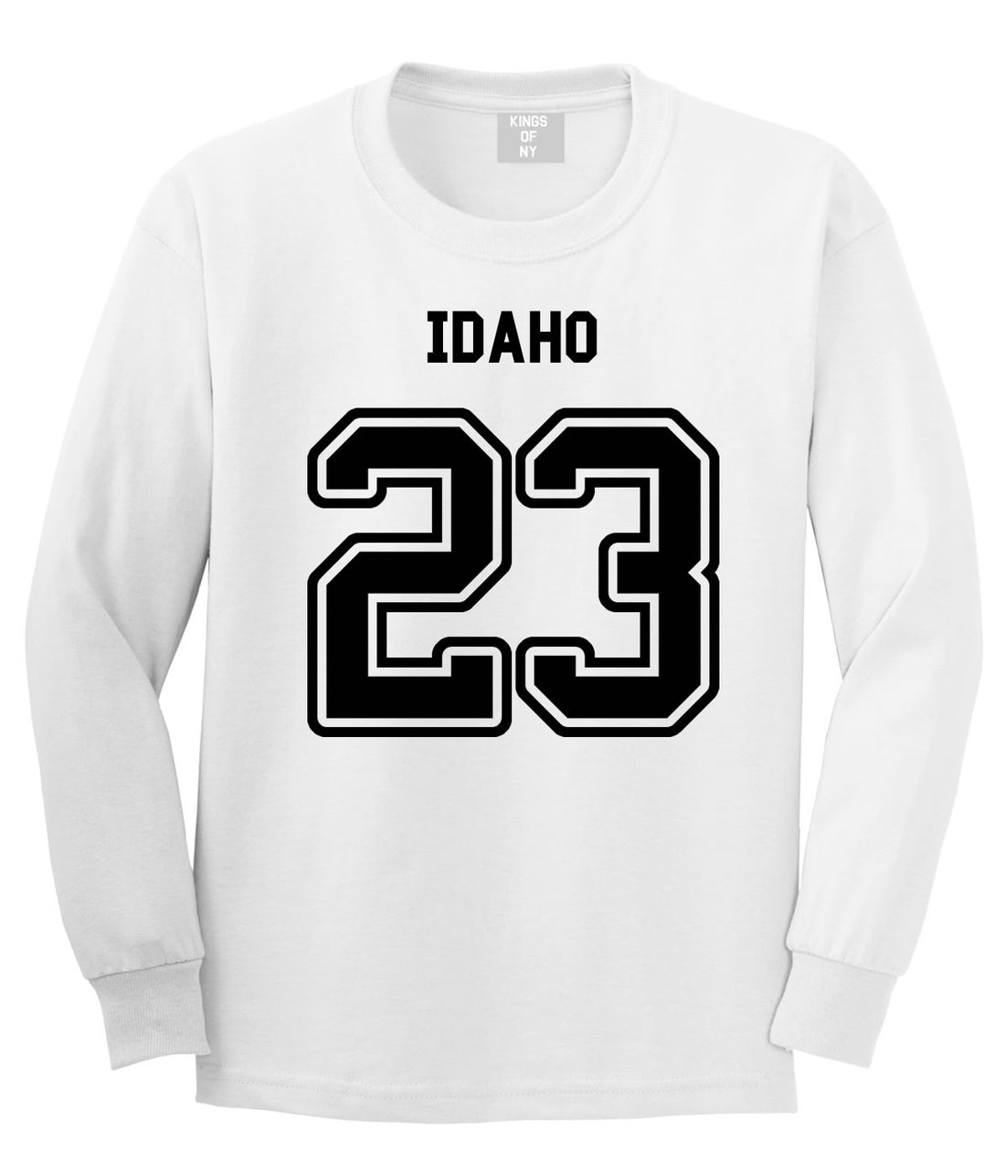 Sport Style Idaho 23 Team State Jersey Long Sleeve T-Shirt By Kings Of NY