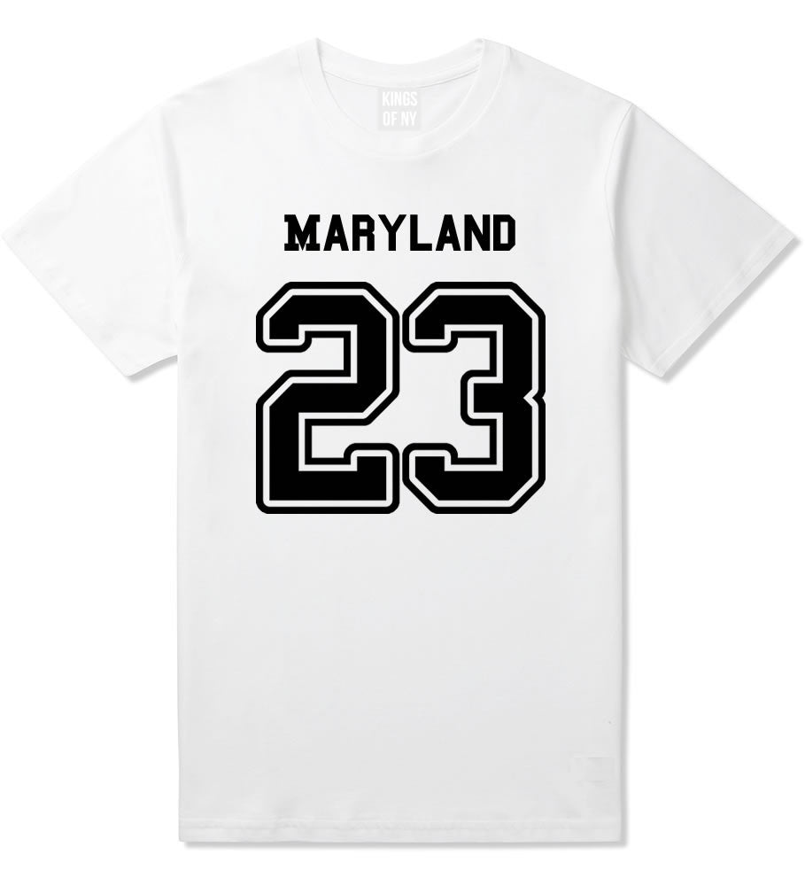 Sport Style Maryland 23 Team State Jersey Mens T-Shirt By Kings Of NY