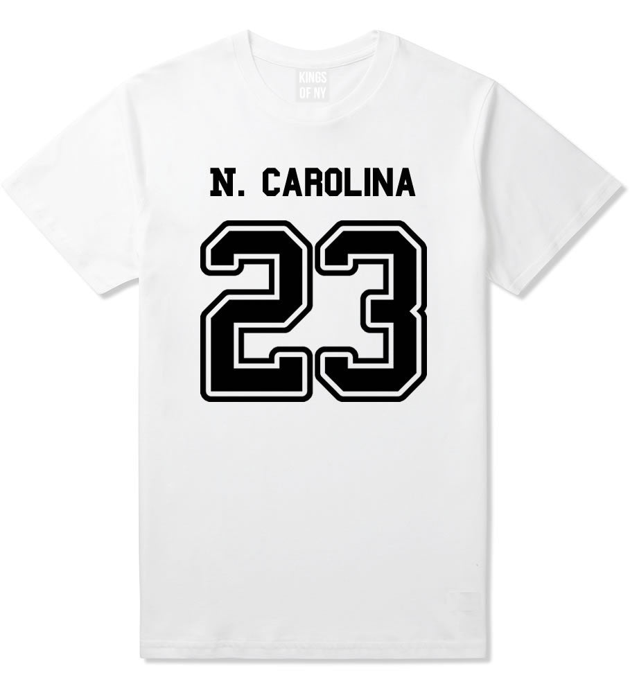 Sport Style North Carolina 23 Team State Jersey Mens T-Shirt By Kings Of NY