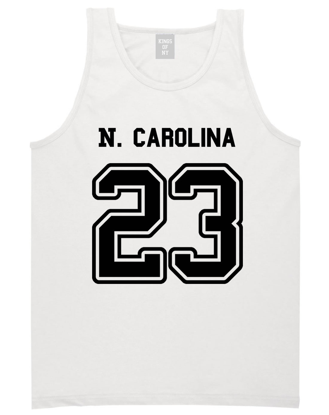 Sport Style North Carolina 23 Team State Jersey Mens Tank Top By Kings Of NY