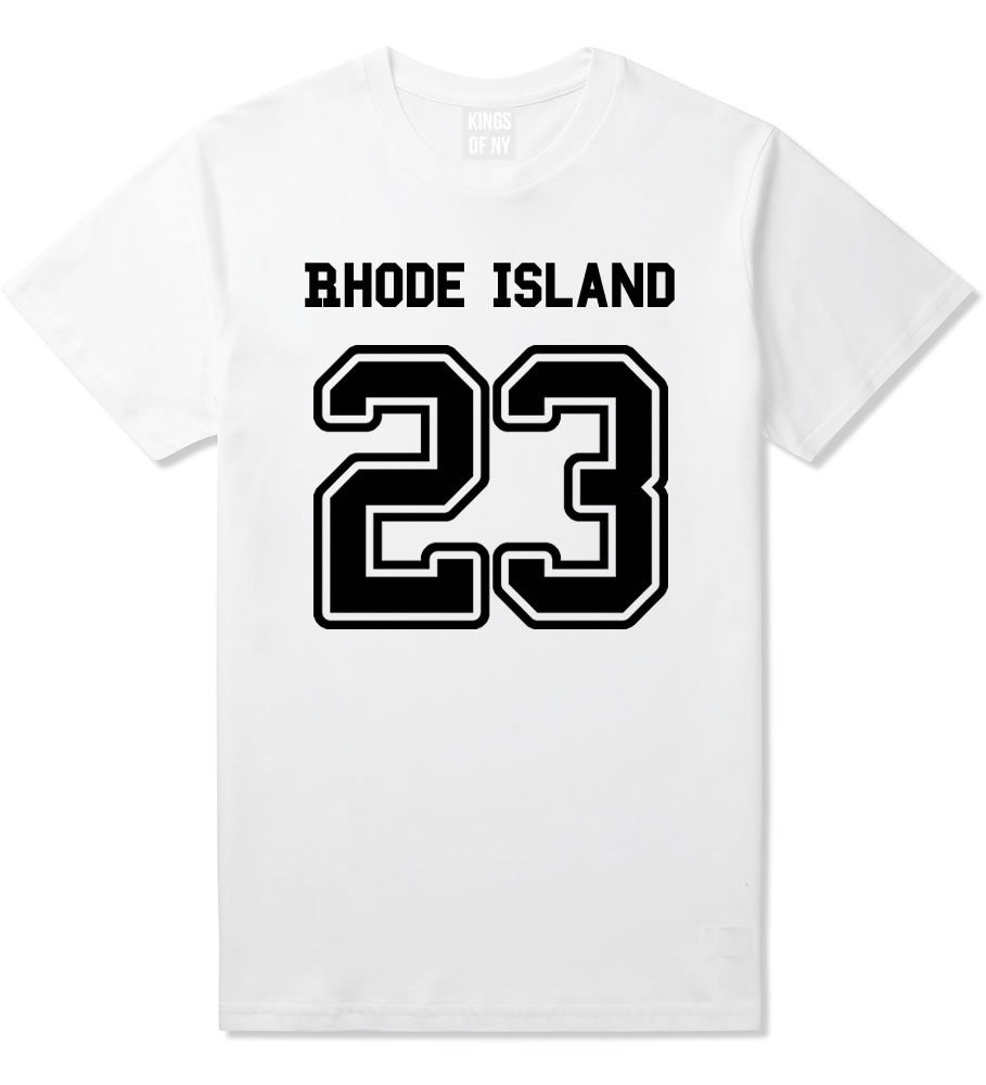 Sport Style Rhode Island 23 Team State Jersey Mens T-Shirt By Kings Of NY