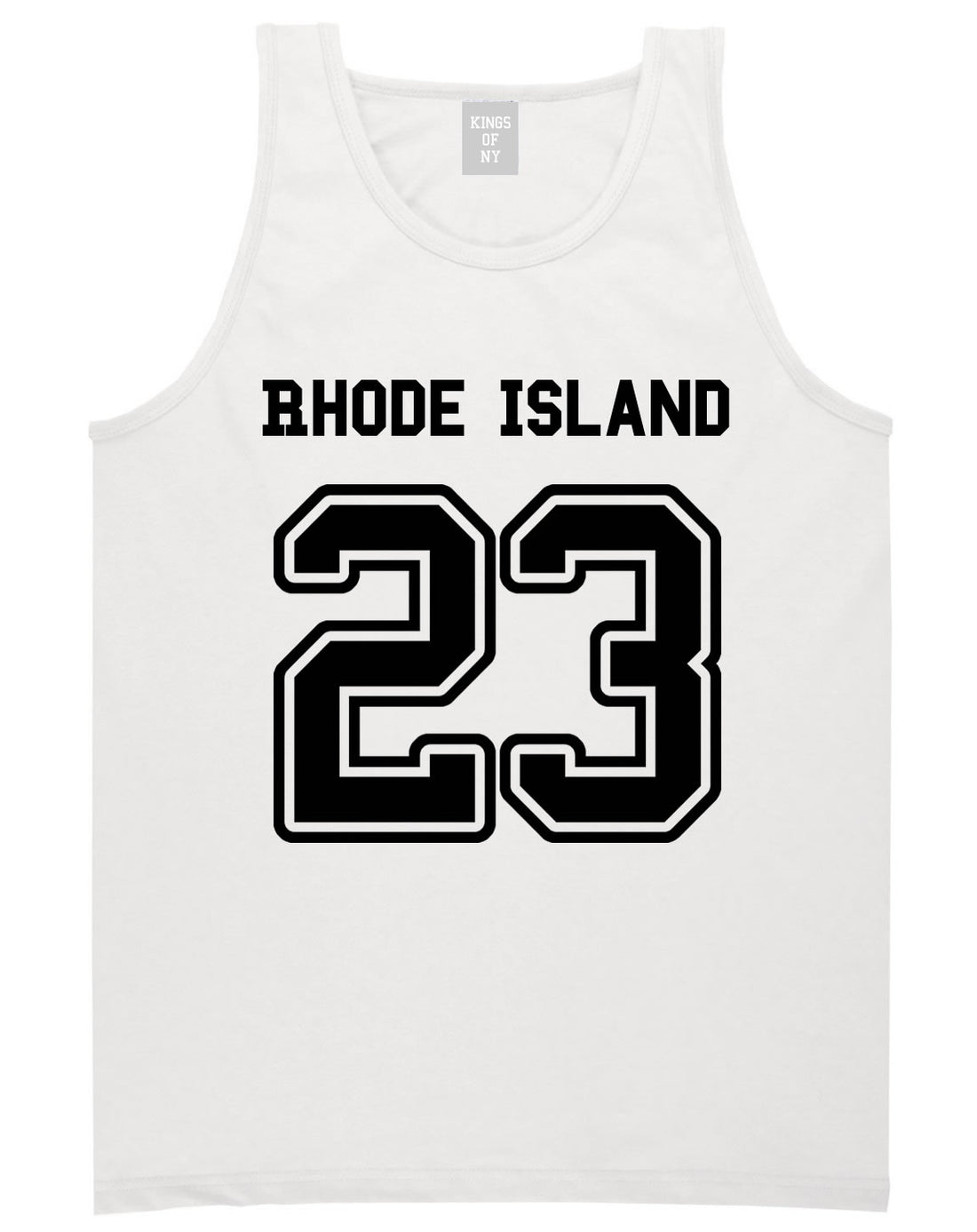 Sport Style Rhode Island 23 Team State Jersey Mens Tank Top By Kings Of NY