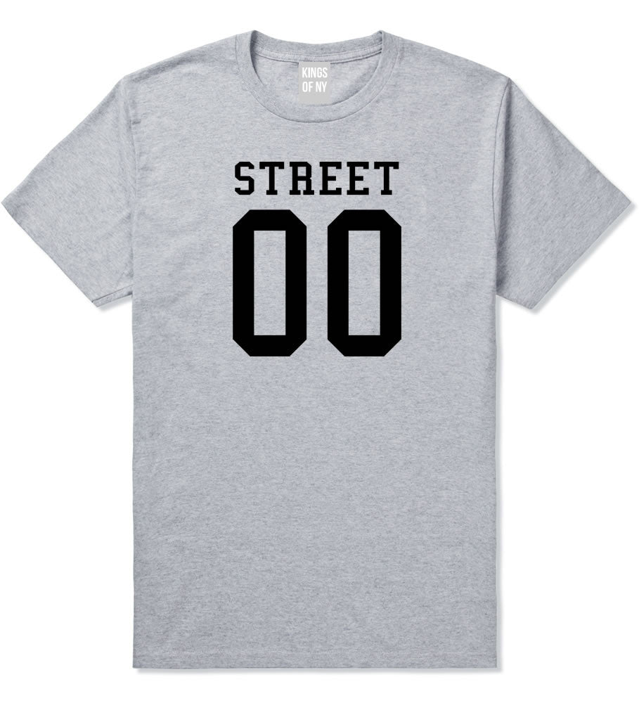 Street Team 00 Jersey T-Shirt in Grey By Kings Of NY
