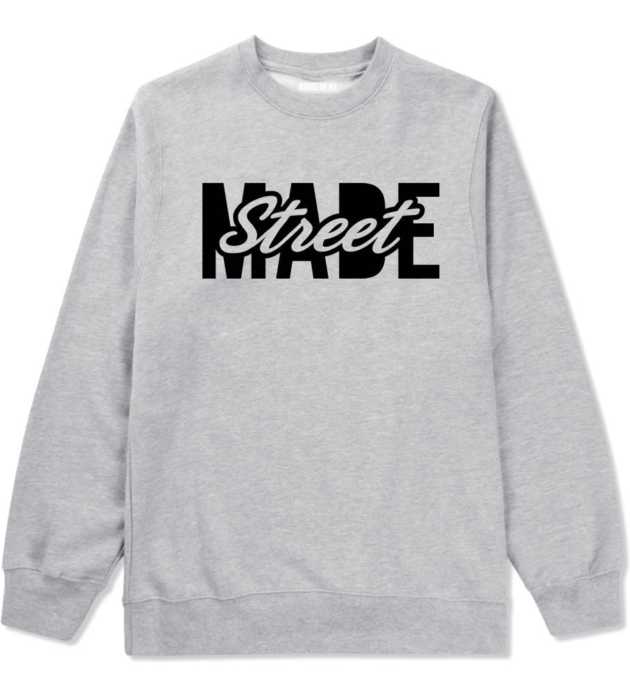 Kings Of NY Street Made Crewneck Sweatshirt in Grey