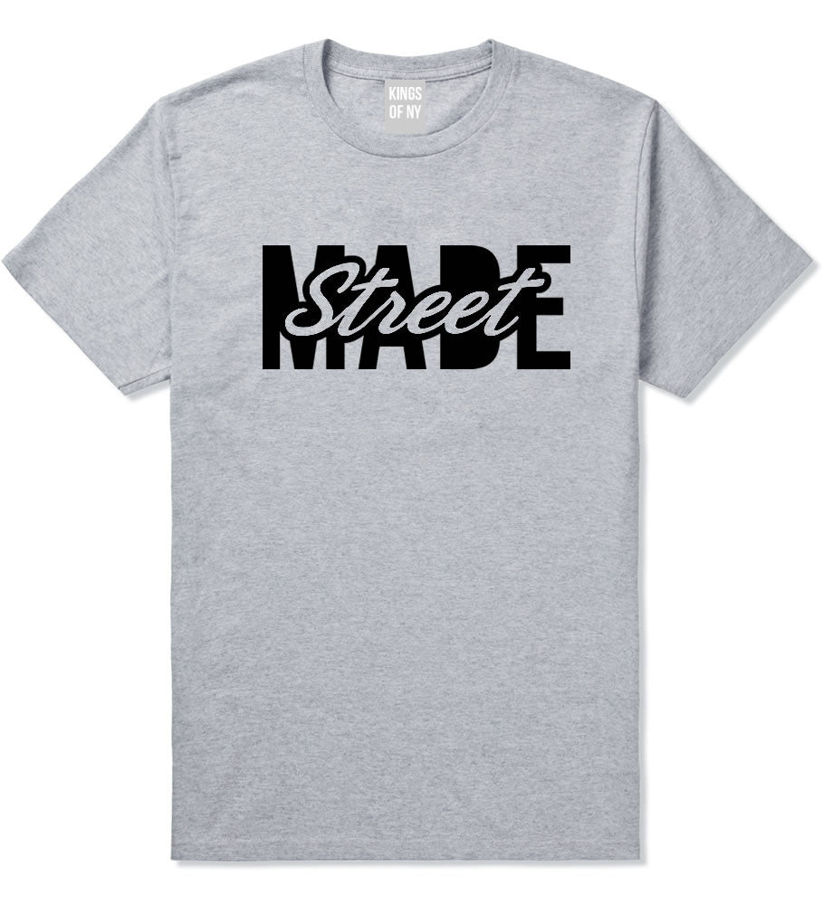 Kings Of NY Street Made T-Shirt in Grey