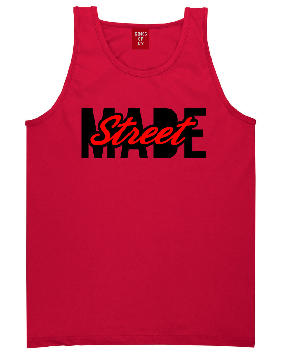 Kings Of NY Street Made Tank Top in Red