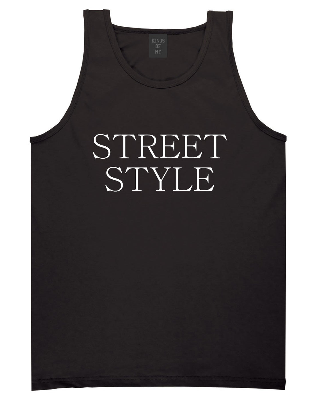 Street Style Photography Tank Top in Black by Kings Of NY