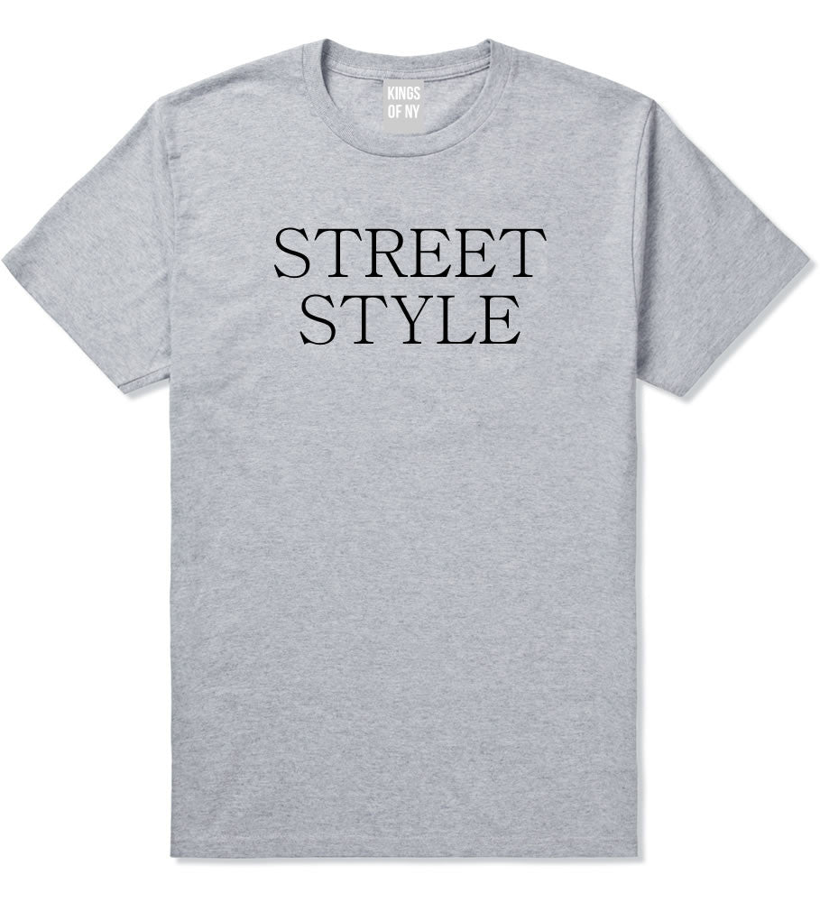 Street Style Photography T-Shirt in Grey by Kings Of NY