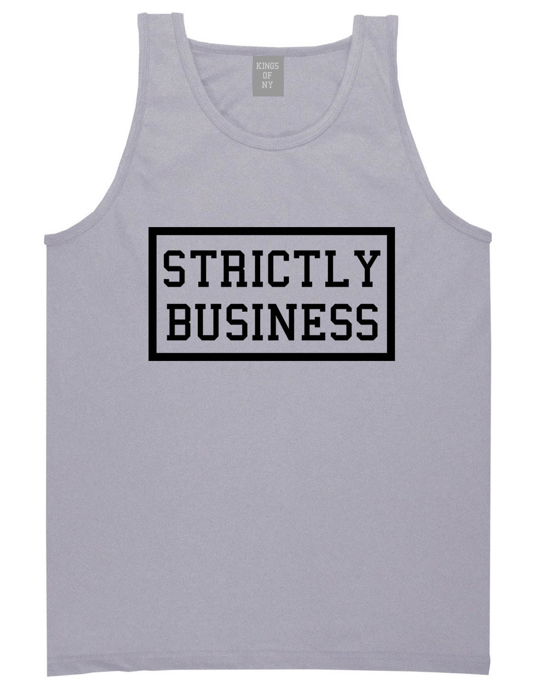 Strictly Business Tank Top in Grey by Kings Of NY