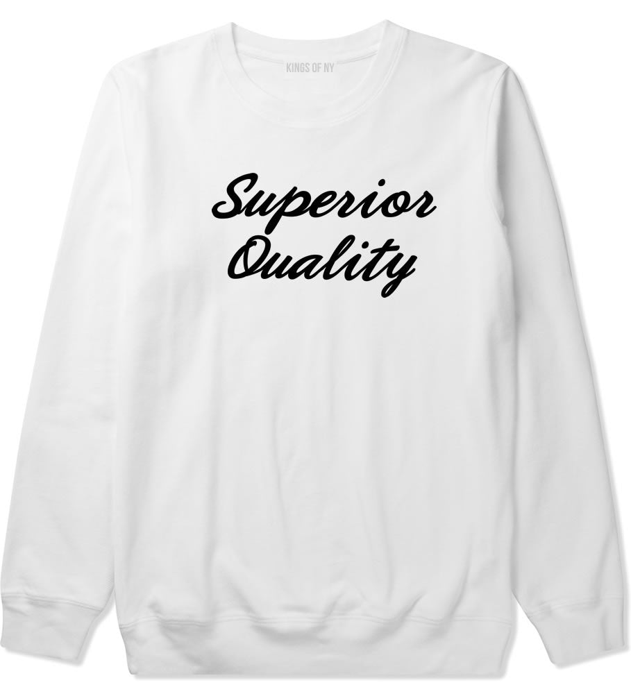 Kings Of NY Superior Quality Crewneck Sweatshirt in White