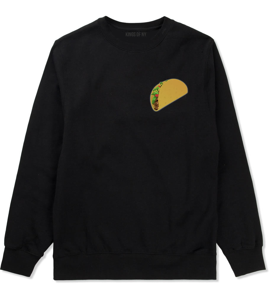 Taco Emoji Meme Chest Crewneck Sweatshirt