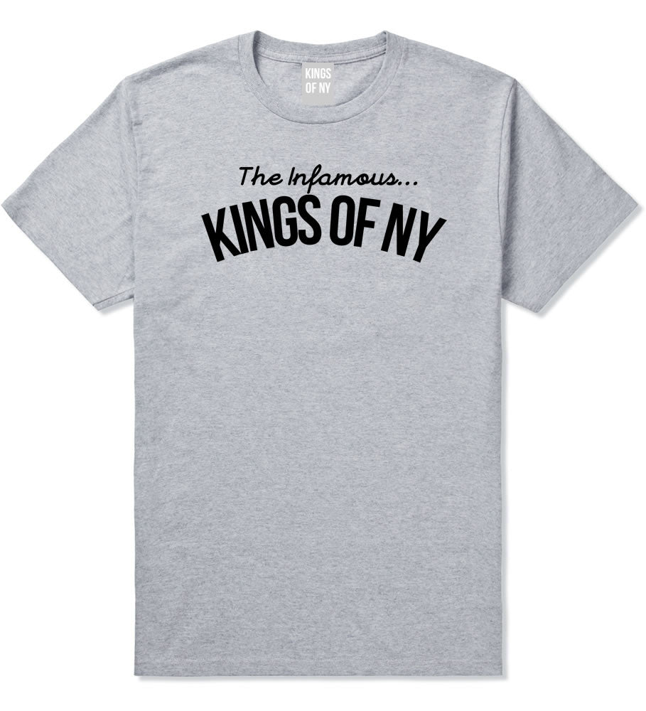 The Infamous Kings Of NY T-Shirt in Grey By Kings Of NY