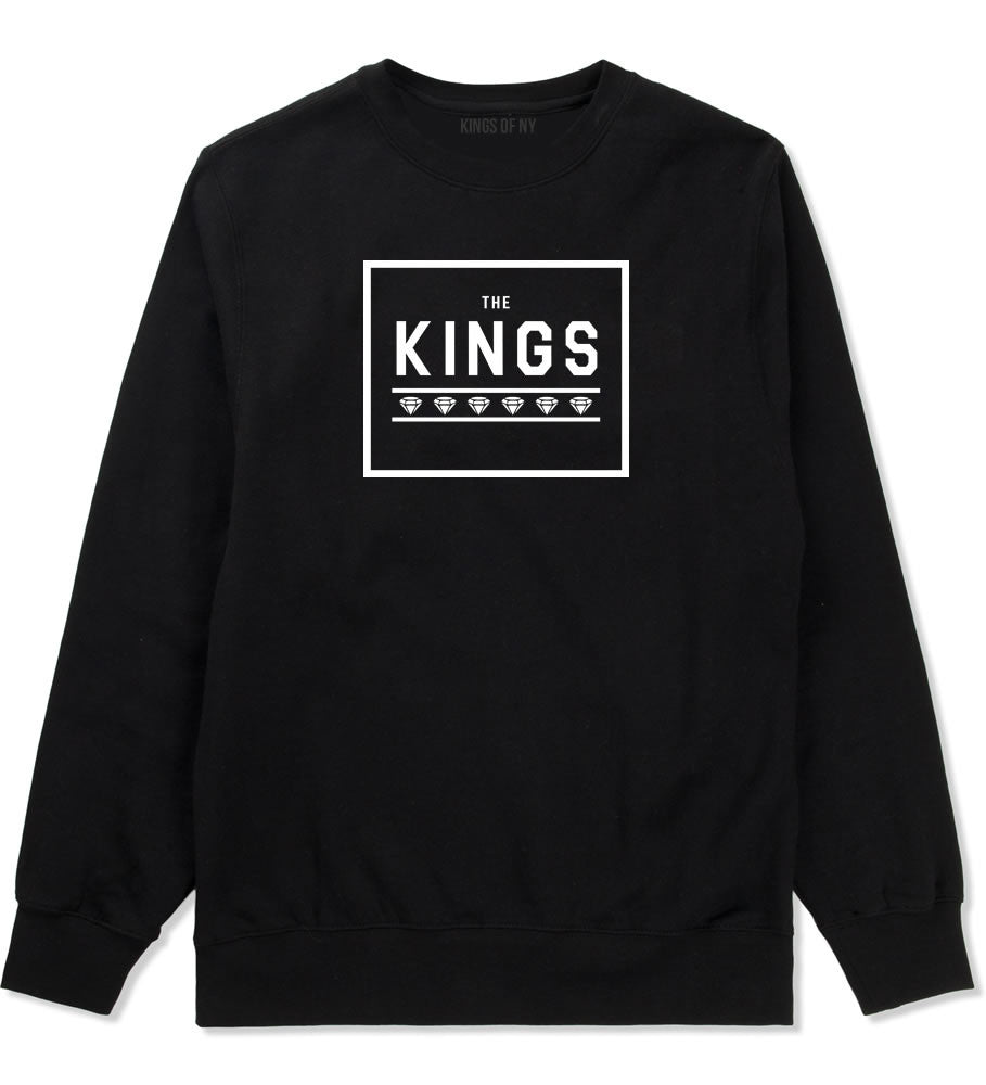 The Kings Diamonds Crewneck Sweatshirt in Black by Kings Of NY