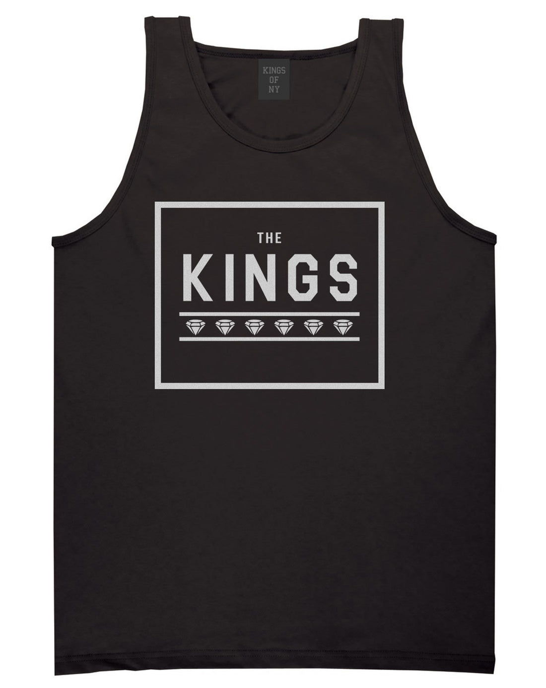 The Kings Diamonds Tank Top in Black by Kings Of NY