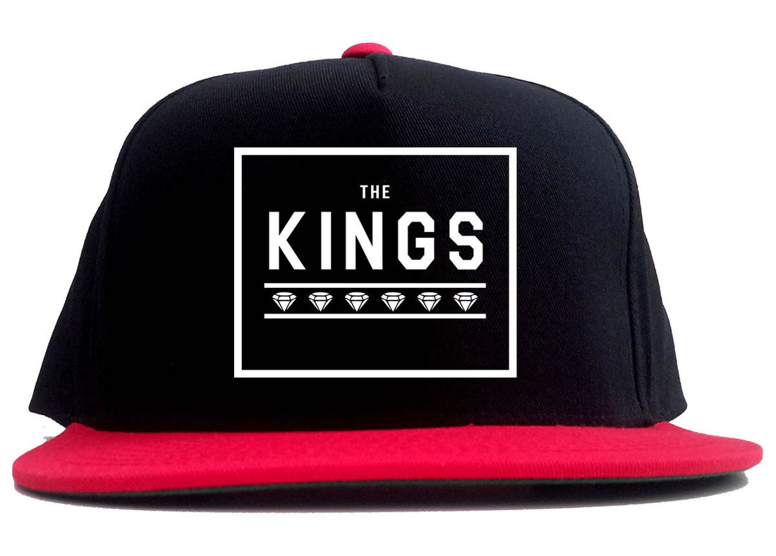 The Kings Diamonds 2 Tone Snapback Hat in Black and Red by Kings Of NY