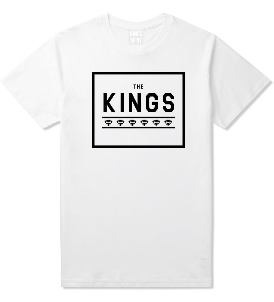 The Kings Diamonds T-Shirt in White by Kings Of NY
