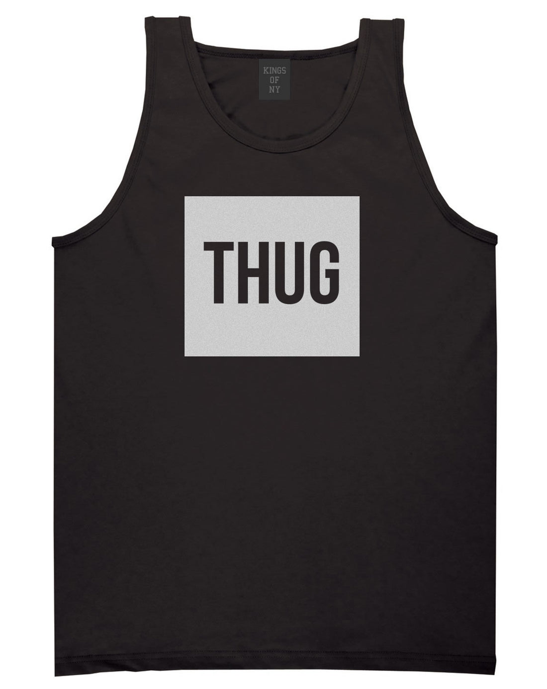 Thug Gangsta Box Logo Tank Top in Black by Kings Of NY