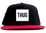 Thug Gangsta Box Logo 2 Tone Snapback Hat in Black and Red by Kings Of NY