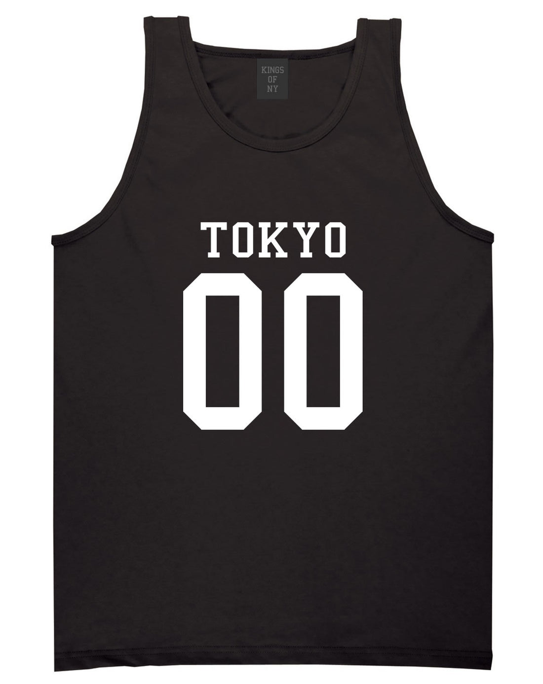 Tokyo Team 00 Jersey Japan Tank Top in Black By Kings Of NY