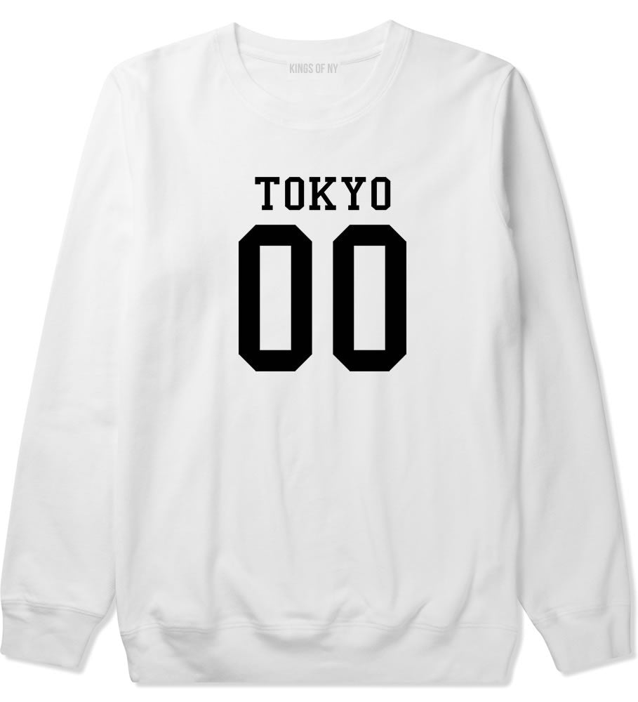 Tokyo Team 00 Jersey Japan Boys Kids Crewneck Sweatshirt in White By Kings Of NY