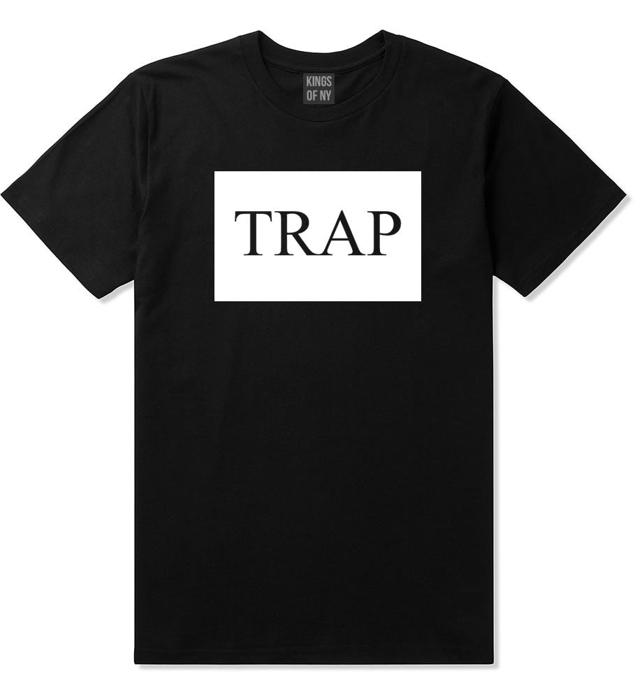 Trap Rectangle Logo Boys Kids T-Shirt in Black By Kings Of NY