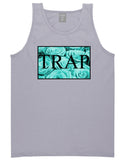 Trap Floral Style Hood Music Hood Dope Tank Top In Grey by Kings Of NY