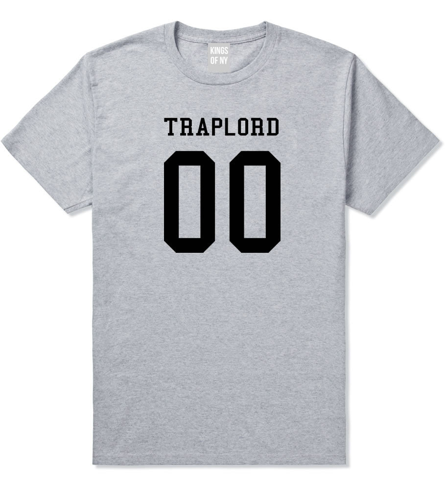 Traplord Team Jersey 00 Trap Lord Boys Kids T-Shirt in Grey By Kings Of NY