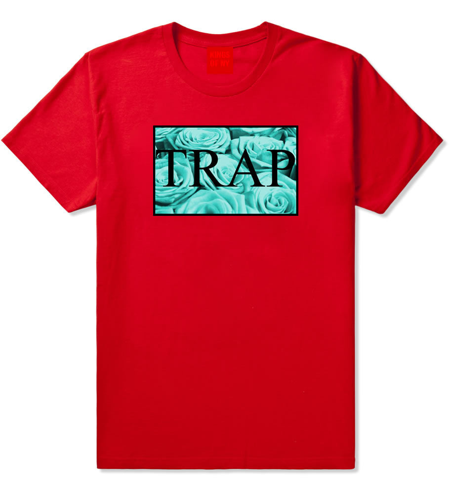 Trap Floral Style Hood Music Hood Dope Boys Kids T-Shirt In Red by Kings Of NY