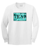 Trap Floral Style Hood Music Hood Dope Long Sleeve T-Shirt in White by Kings Of NY