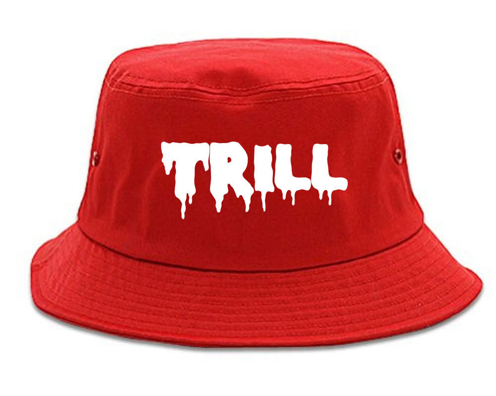 Trill Blood Drip Font Bucket Hat By Kings Of NY