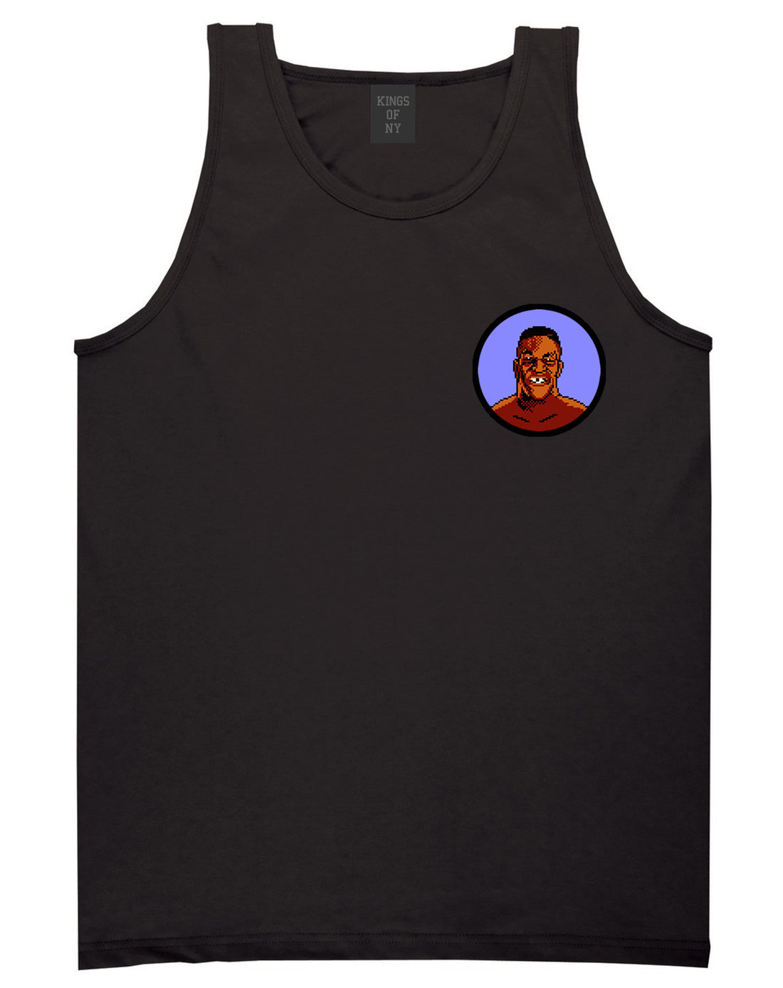 Tyson Logo Left Chest Classic  Gamer 64 Tank Top In Black by Kings Of NY
