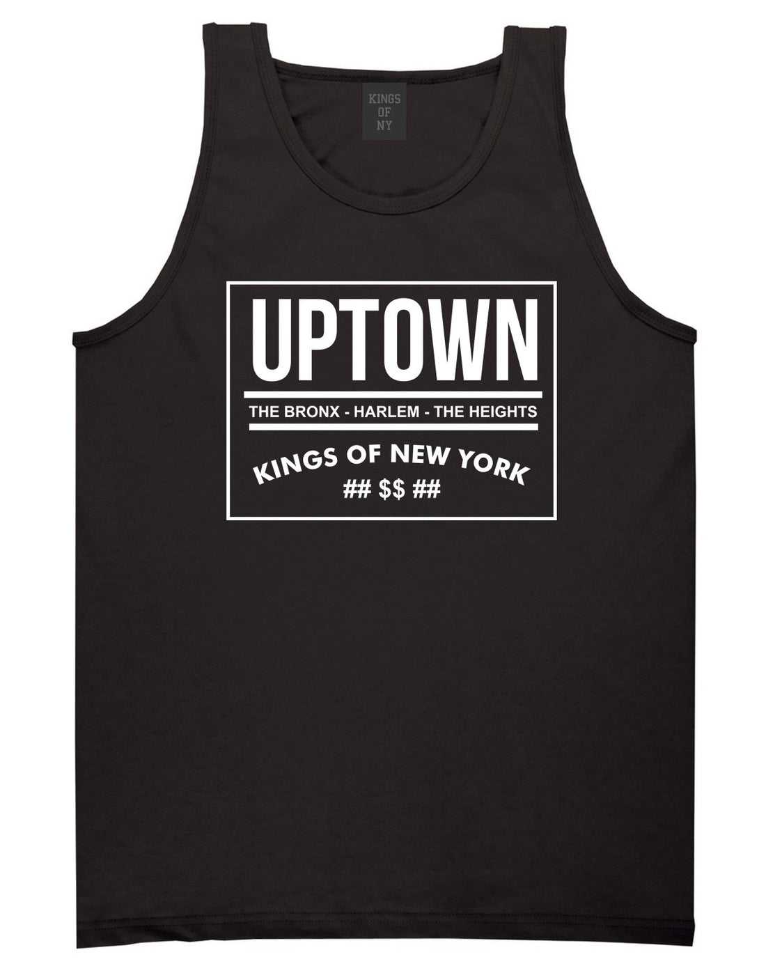 Kings Of NY Uptown Bronx Harlem Washington Heights NYC Tank Top in Black