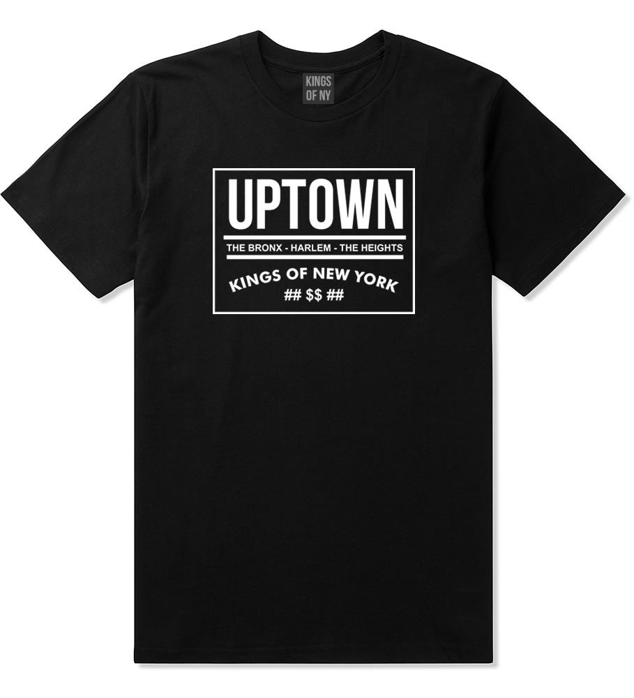 Kings Of NY Uptown Bronx Harlem Washington Heights NYC T-Shirt in Black