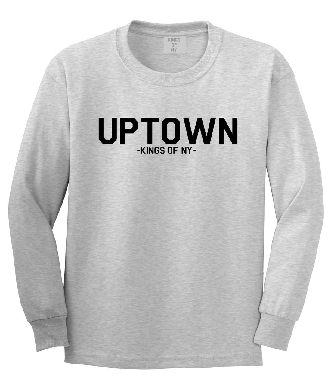 UPTOWN nyc New York Long Sleeve T-Shirt in Grey