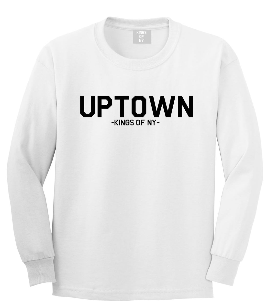 UPTOWN nyc New York Long Sleeve T-Shirt in White