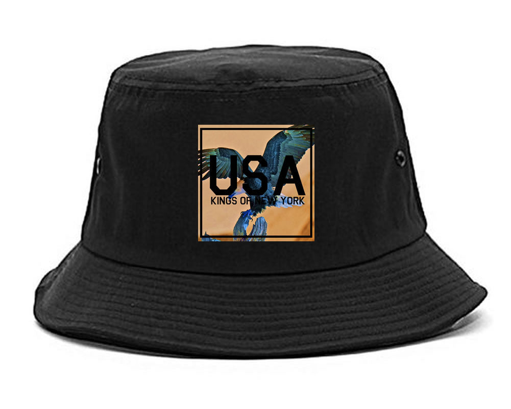 USA Bald Eagle America Bucket Hat By Kings Of NY